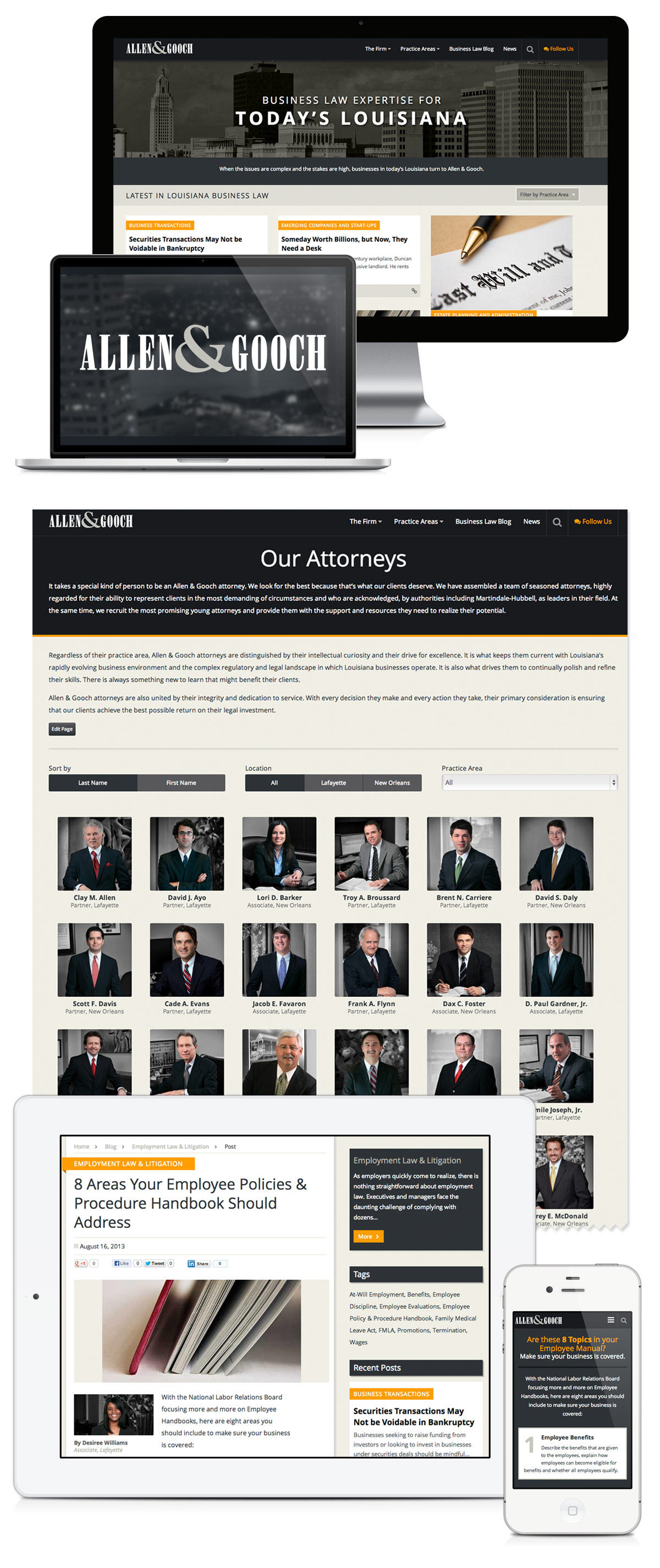 Allen & Gooch Website Design