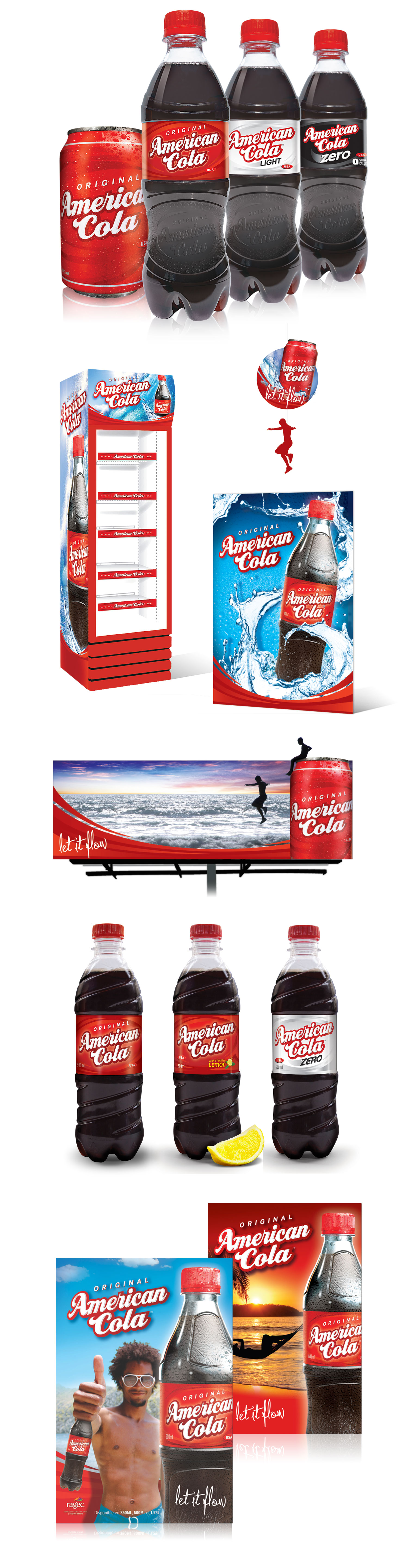 American Cola Packaging Design and Promotion